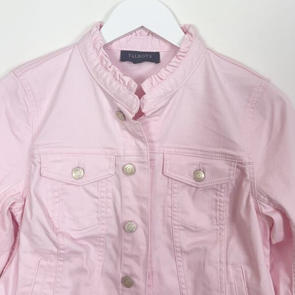 Talbots Feminine Collar Jean Jacket - Picture 3 of 8